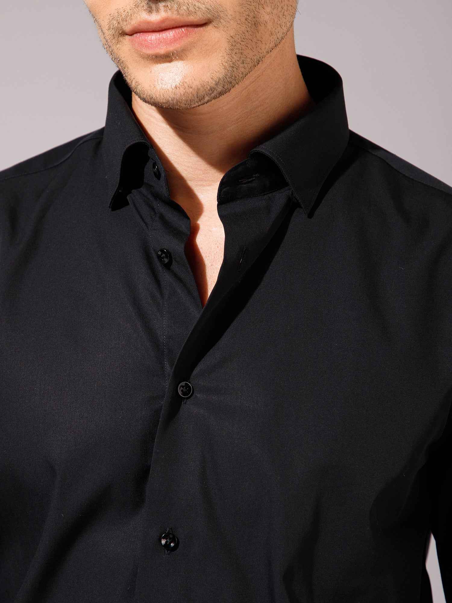 Black - Mens Full Sleeve Shirts