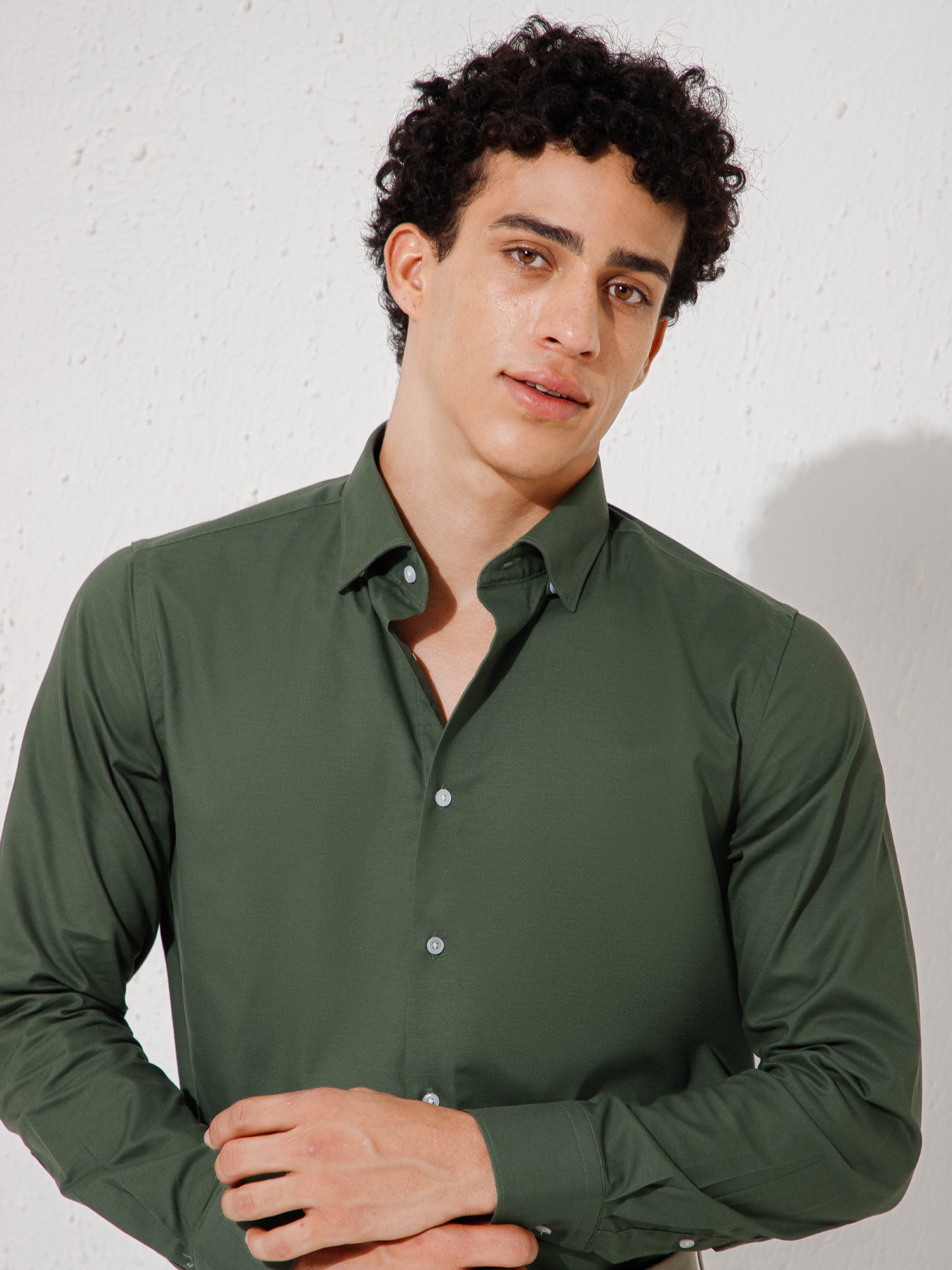 Olive - Mens Full Sleeve Shirts
