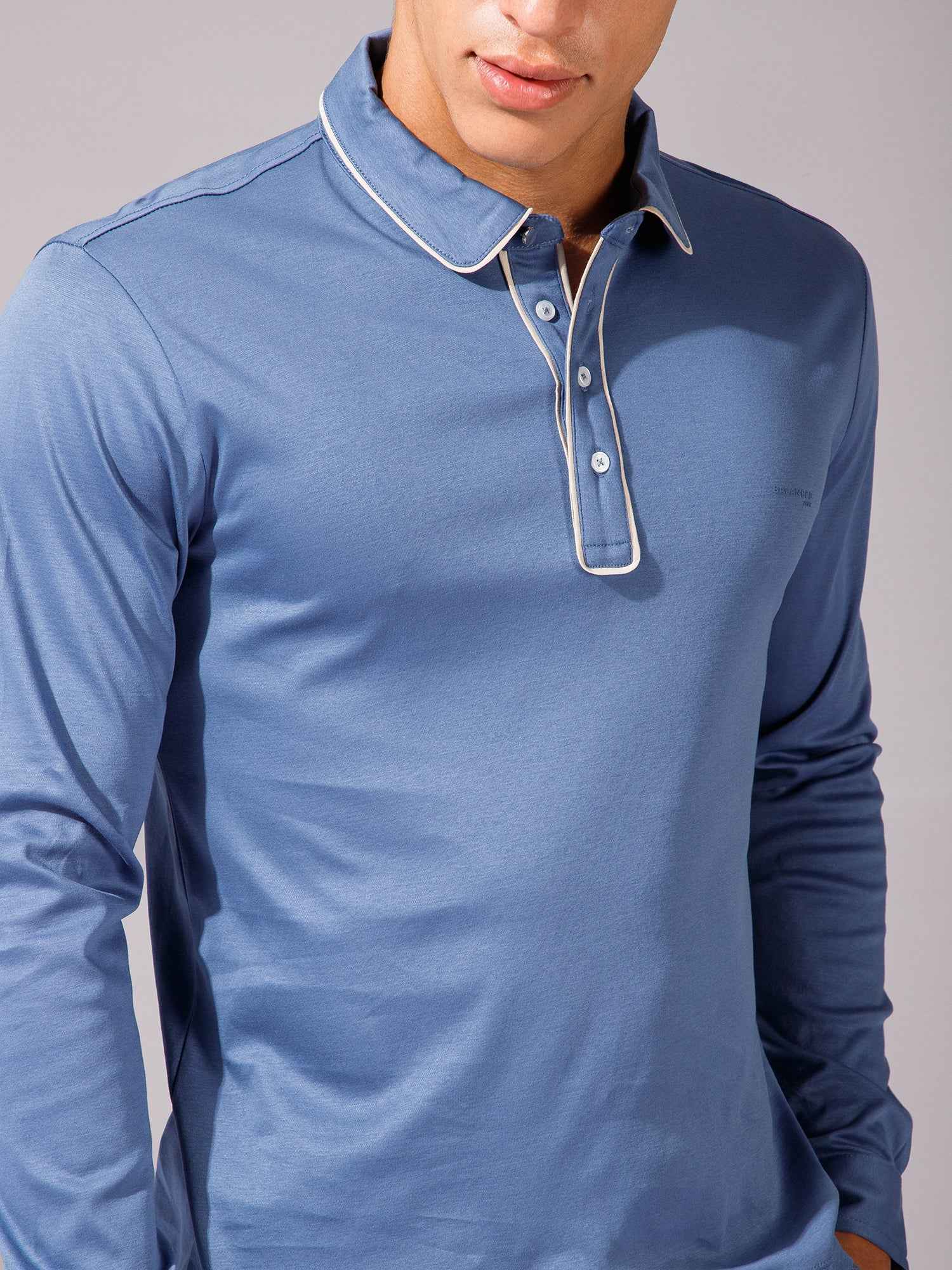 Light Blue - Polo Full Sleeve