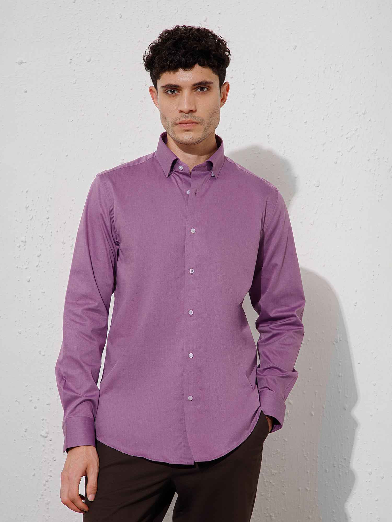 Purple - Mens Full Sleeve Shirts
