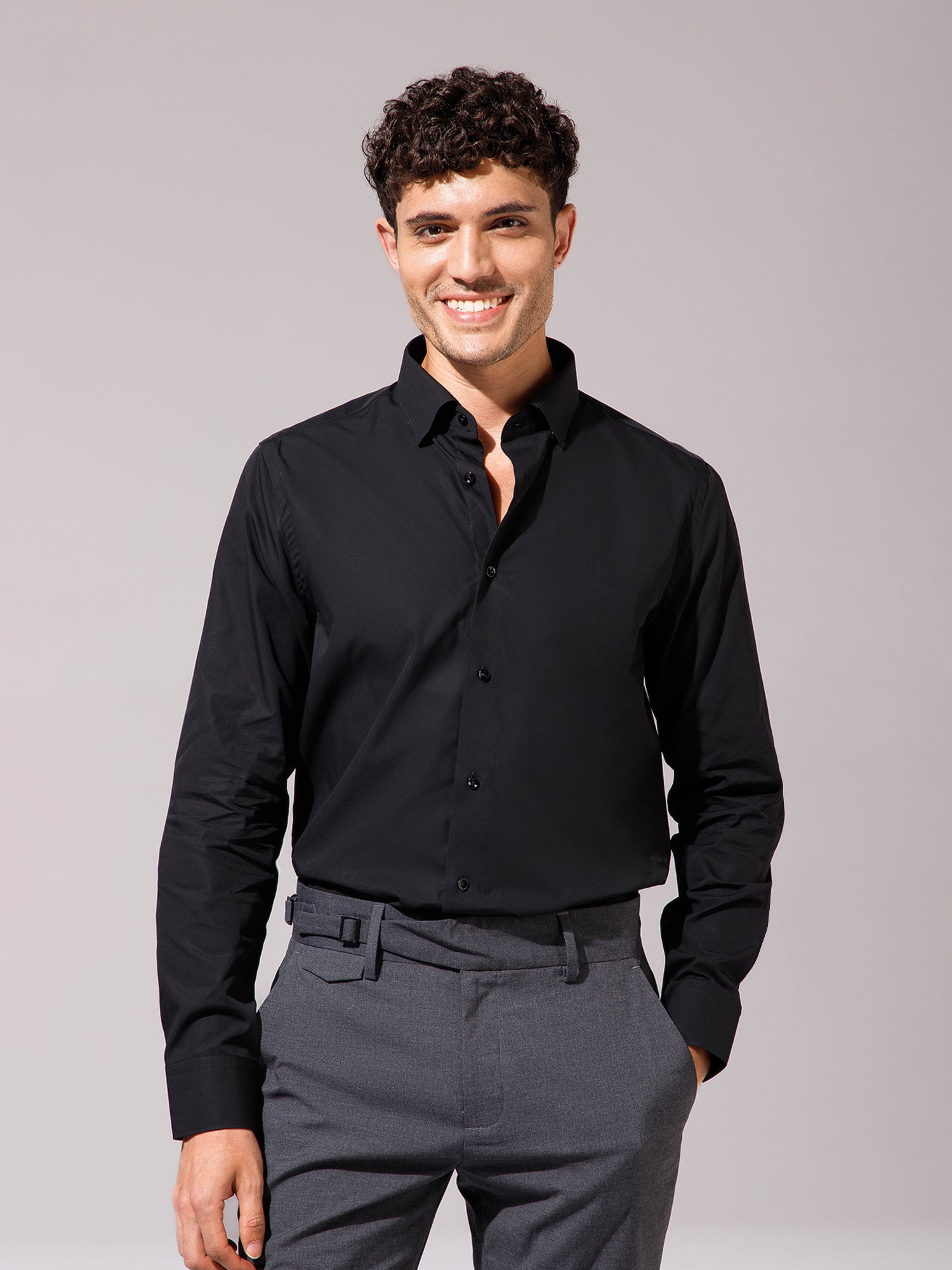 Black - Mens Full Sleeve Shirts