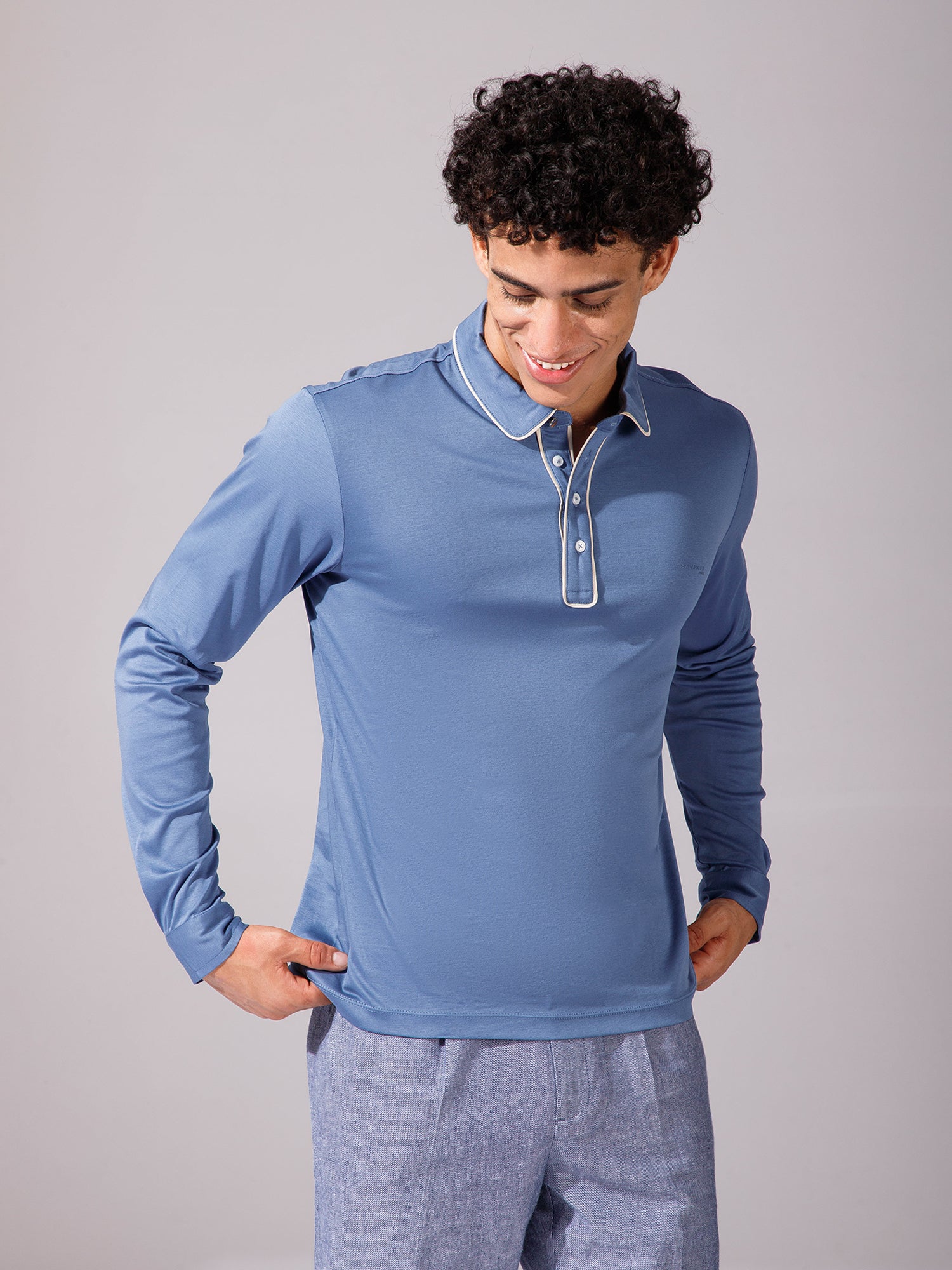 Light Blue - Polo Full Sleeve