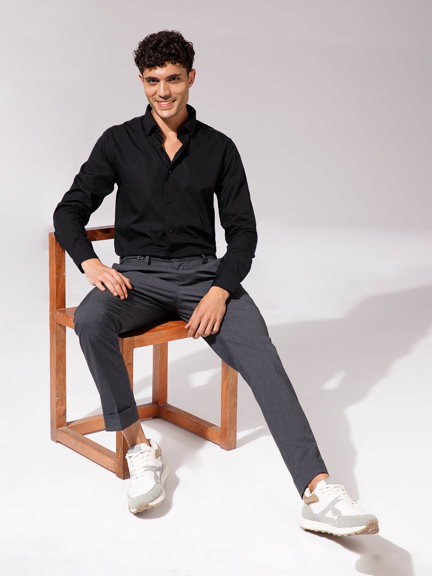 Black - Mens Full Sleeve Shirts