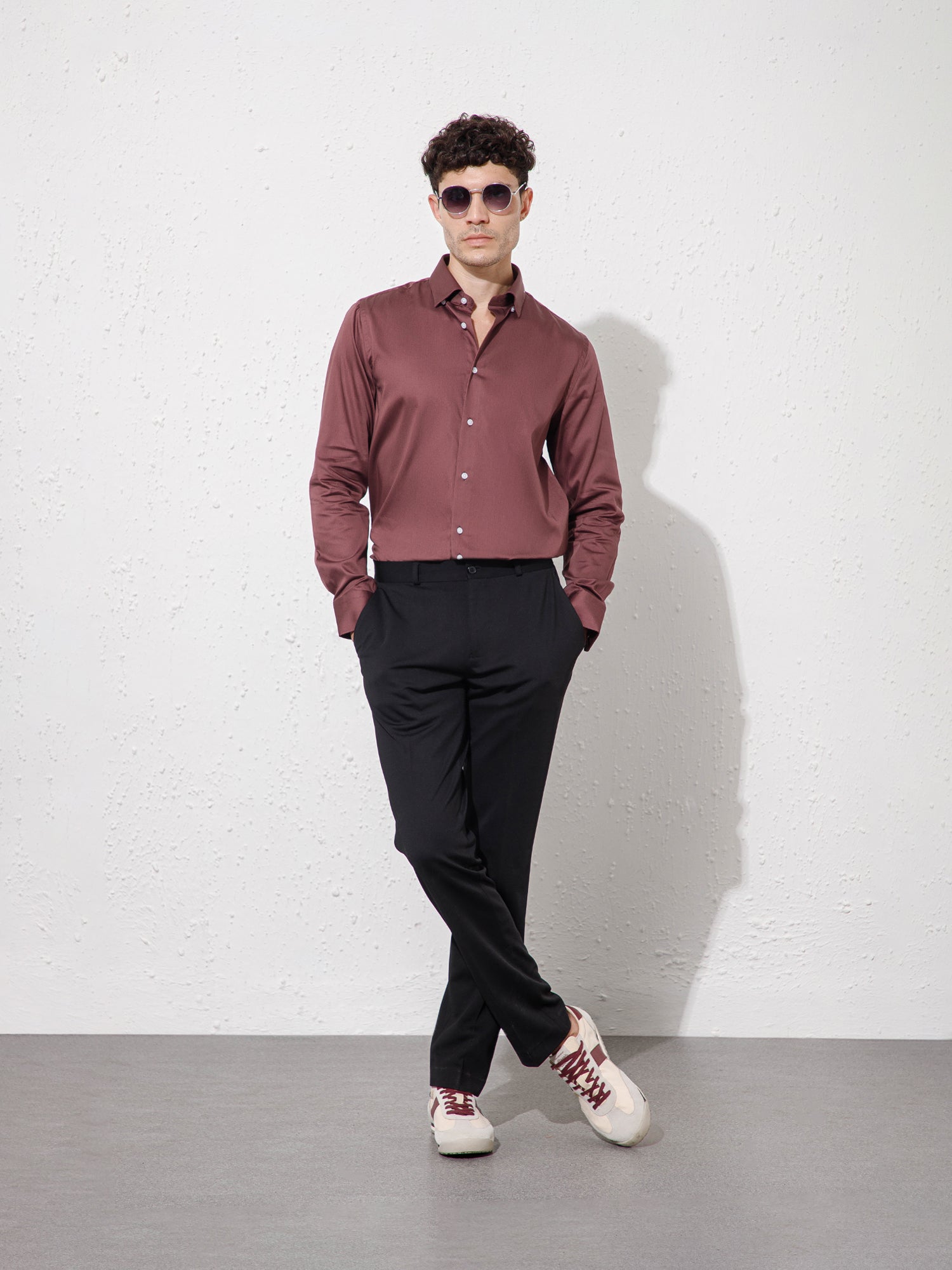 Shallot Pink -  Mens Full Sleeve Shirts