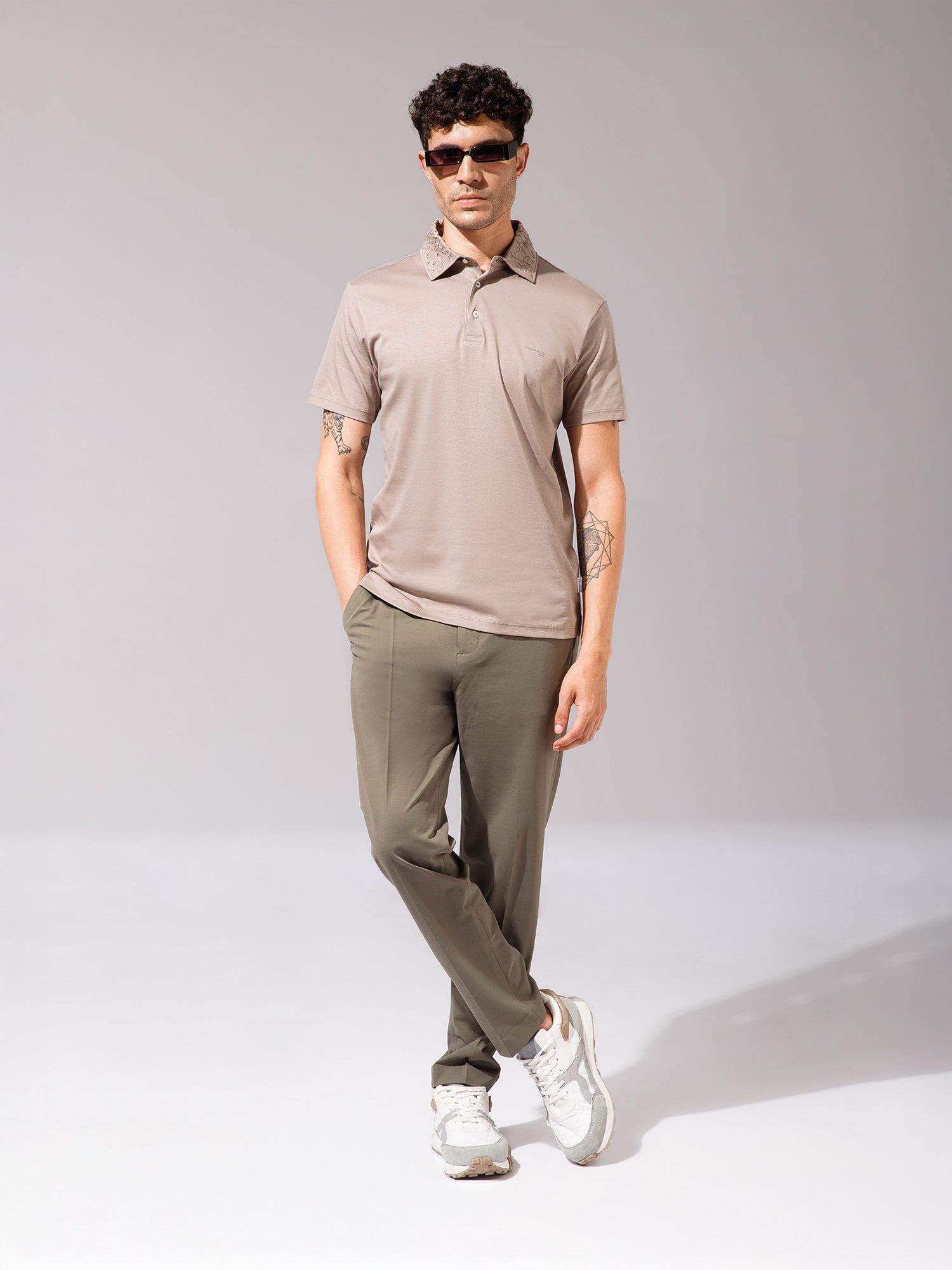 Khaki - EMB Polo