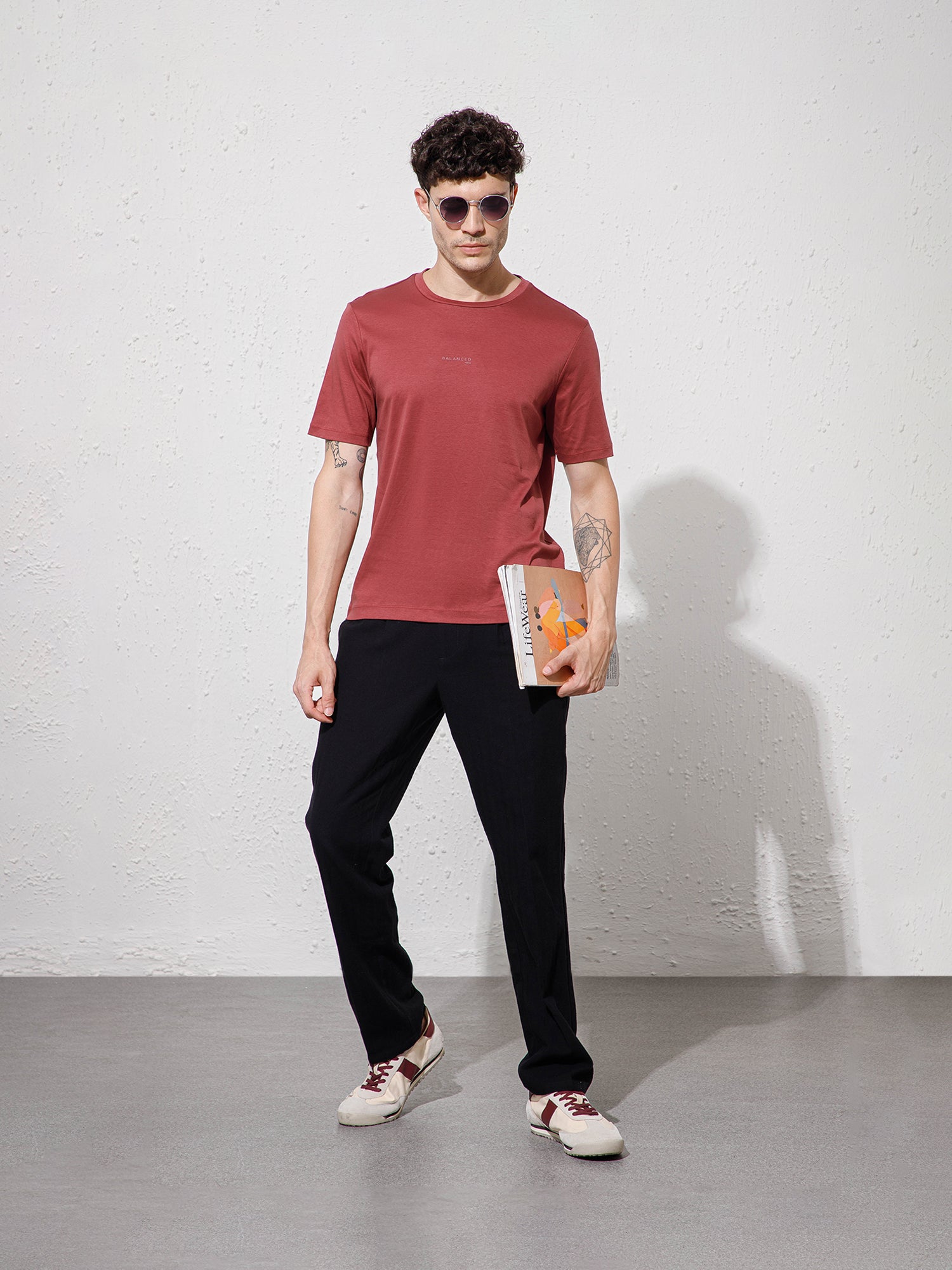Brown - Round Neck