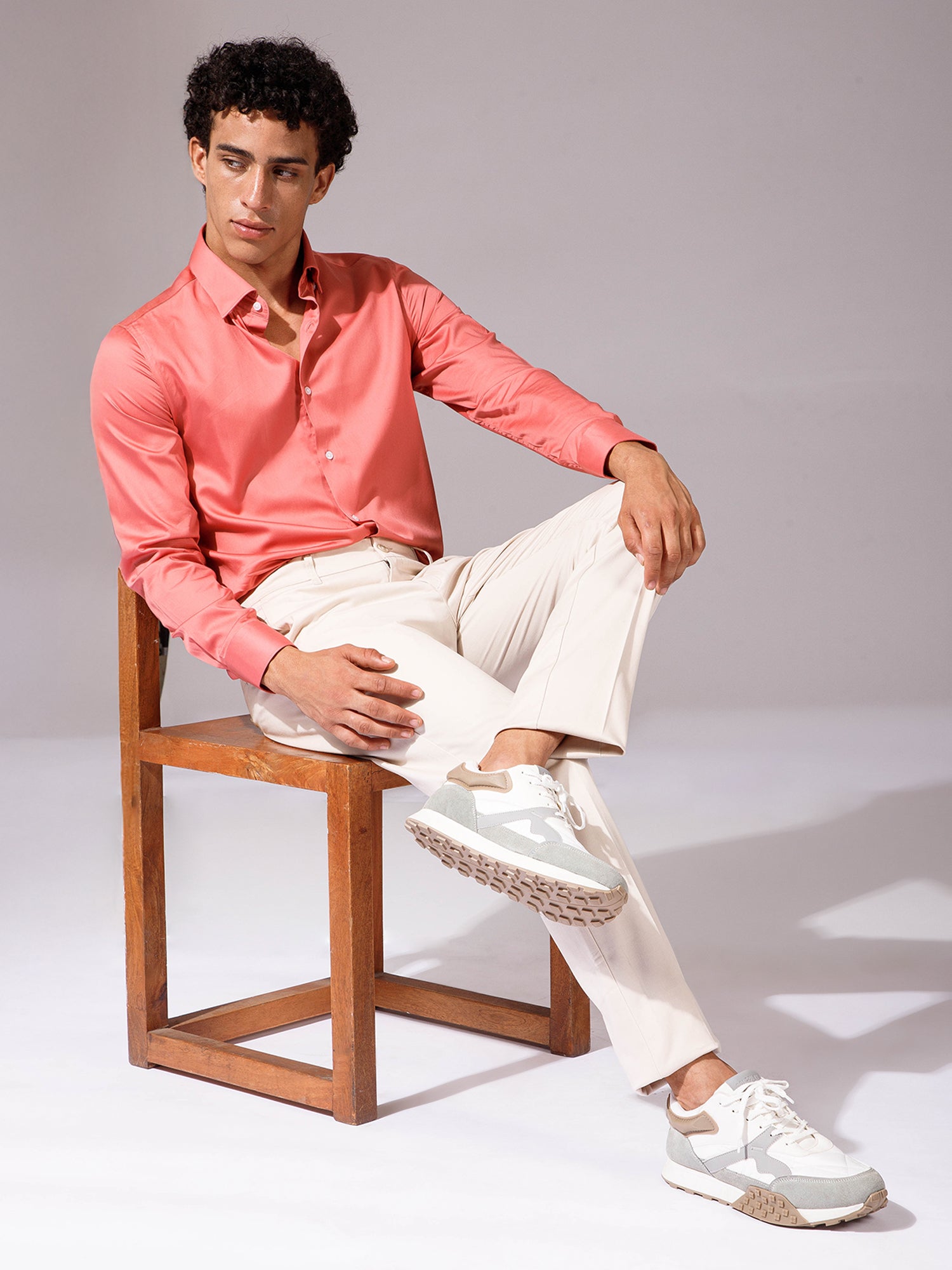 Beige - Trousers