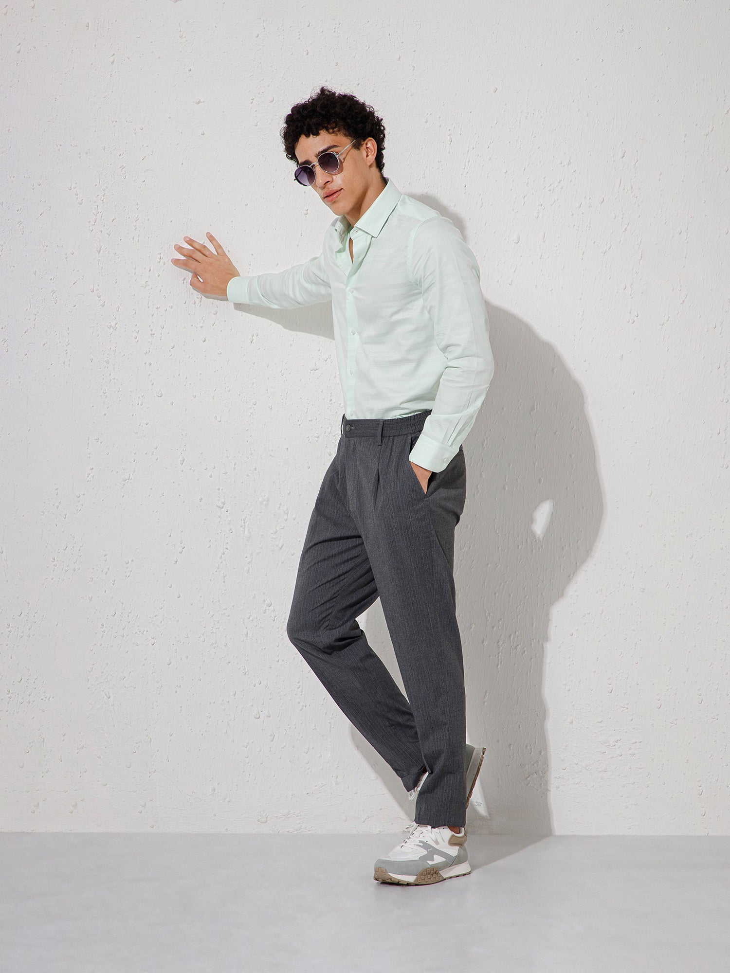 Light Green - Mens Full Sleeve Shirt